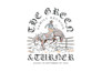 draw vintage western logo illustration